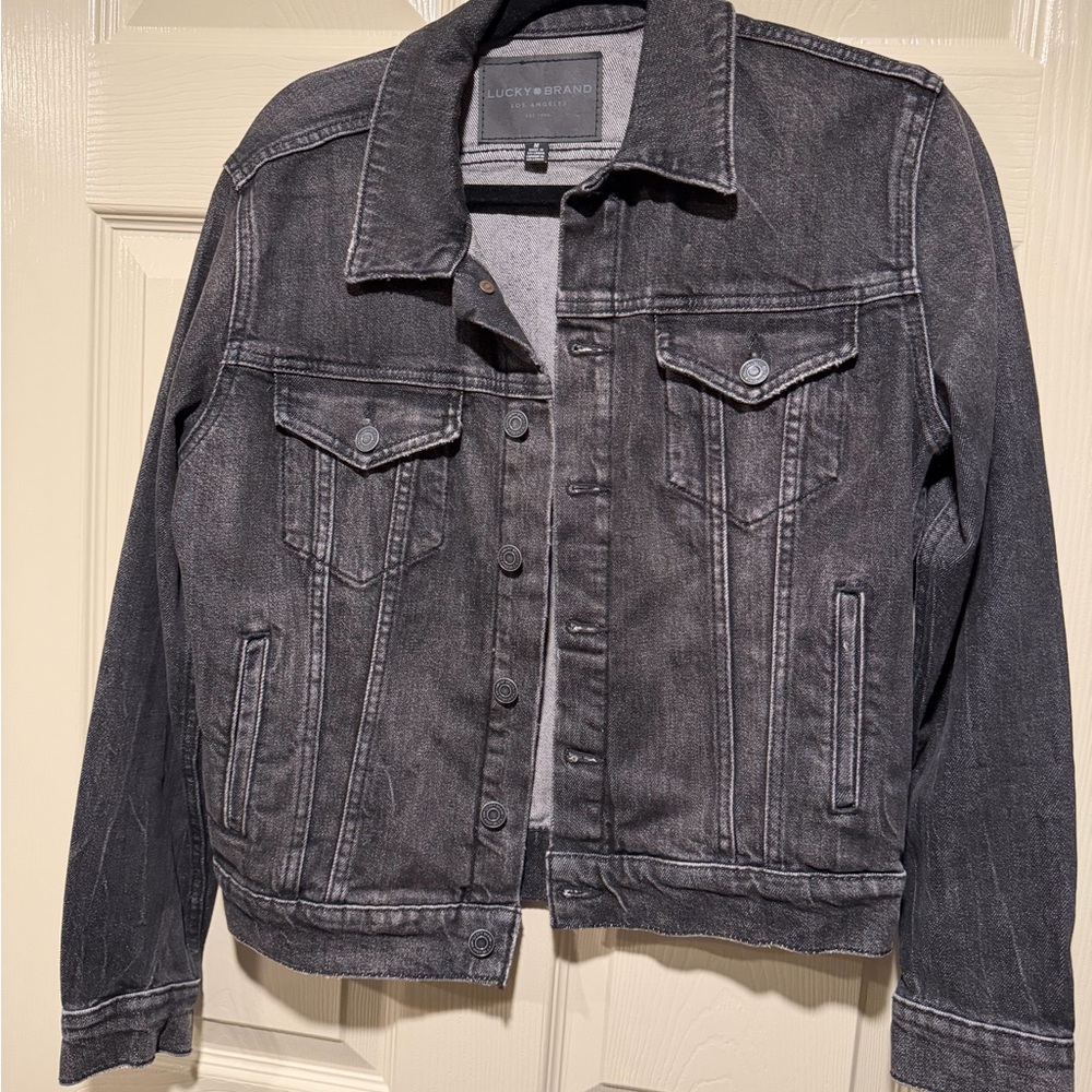 Lucky Brand Men's Charcoal Denim Jacket